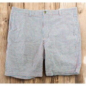 Vineyard Vines Checkered Seersucker Breaker Shorts‎ 38 Classic Fit
